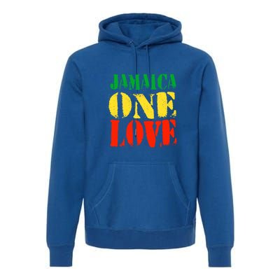 Jamaica One Love Unisex Great Gift Rasta Colors Reggae Premium Hoodie