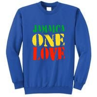 Jamaica One Love Unisex Great Gift Rasta Colors Reggae Tall Sweatshirt