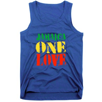 Jamaica One Love Unisex Great Gift Rasta Colors Reggae Tank Top