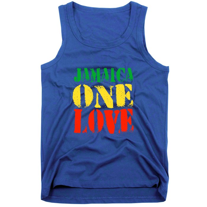 Jamaica One Love Unisex Great Gift Rasta Colors Reggae Tank Top