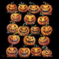 Jack O Lantern Scary Carved Pumpkin Faces Halloween Baby Bodysuit