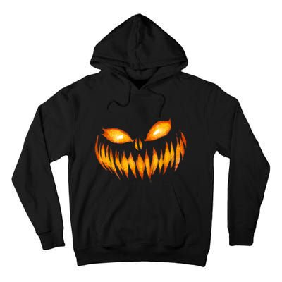 Jack O Lantern Scary Carved Pumpkin Face Halloween Tall Hoodie