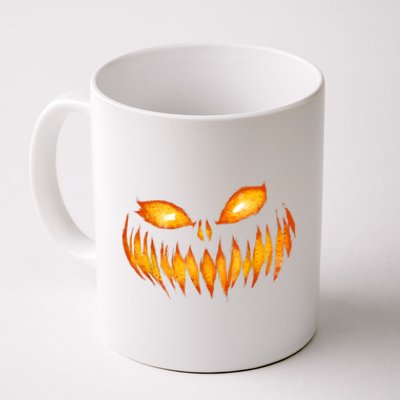 Jack O Lantern Scary Carved Pumpkin Face Halloween Coffee Mug