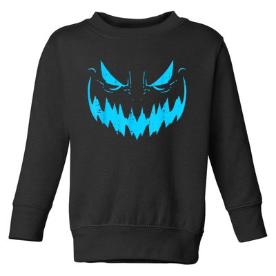 Jack O Lantern Face Scary Pumpkin Halloween Toddler Sweatshirt