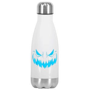 Jack O Lantern Face Scary Pumpkin Halloween Stainless Steel Insulated Water Bottle