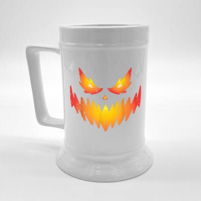 Jack O Lantern Scary Carved Pumpkin Face Halloween Costume Beer Stein