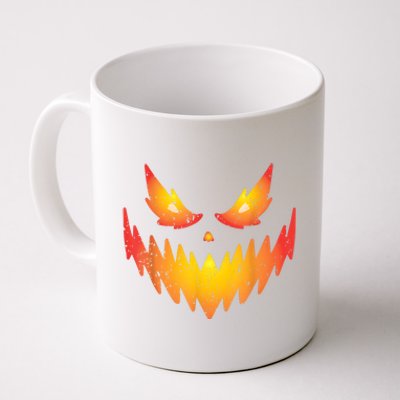 Jack O Lantern Scary Carved Pumpkin Face Halloween Costume Coffee Mug