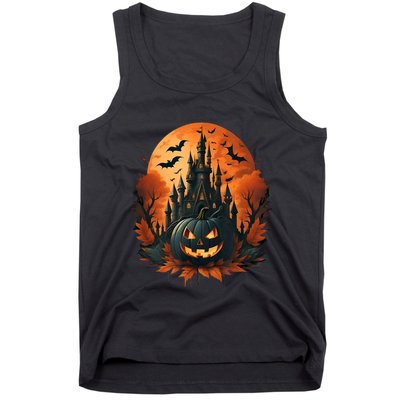 Jack O Lantern Face | Halloween Pumpkin | Spooky Tank Top