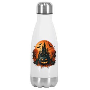 Jack O Lantern Face | Halloween Pumpkin | Spooky Stainless Steel Insulated Water Bottle