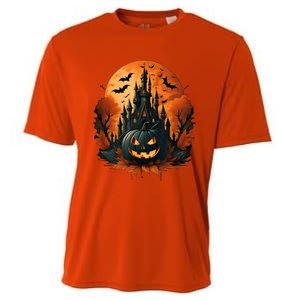 Jack O Lantern Face | Halloween Pumpkin | Spooky Cooling Performance Crew T-Shirt