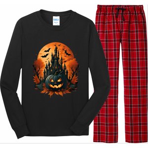 Jack O Lantern Face | Halloween Pumpkin | Spooky Long Sleeve Pajama Set