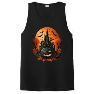 Jack O Lantern Face | Halloween Pumpkin | Spooky PosiCharge Competitor Tank