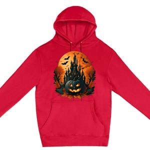 Jack O Lantern Face | Halloween Pumpkin | Spooky Premium Pullover Hoodie