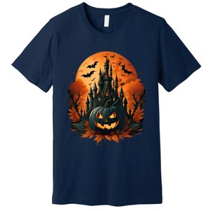 Jack O Lantern Face | Halloween Pumpkin | Spooky Premium T-Shirt