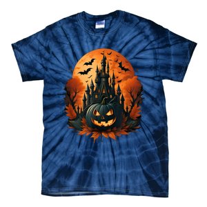 Jack O Lantern Face | Halloween Pumpkin | Spooky Tie-Dye T-Shirt