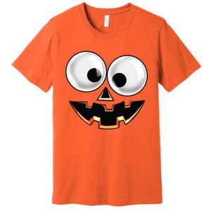 Jack O Lantern Pumpkin Face Halloween Costume Premium T-Shirt