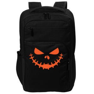 Jack O Lantern Face Pumpkin Scary Halloween Costume Funny Great Gift Impact Tech Backpack