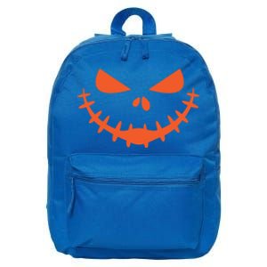 Jack O Lantern Face Pumpkin Scary Halloween Costume Funny Great Gift 16 in Basic Backpack