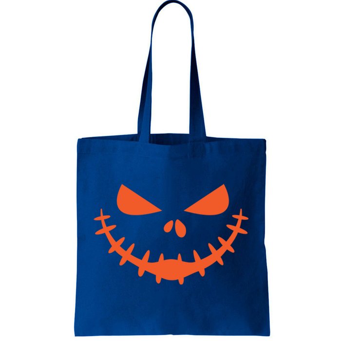 Jack O Lantern Face Pumpkin Scary Halloween Costume Funny Great Gift Tote Bag