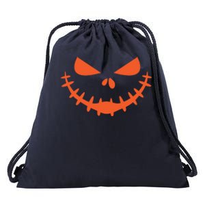 Jack O Lantern Face Pumpkin Scary Halloween Costume Funny Great Gift Drawstring Bag