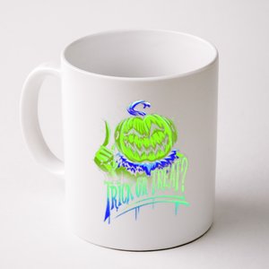 Jack O Lantern Green Face Pumpkin Gift Coffee Mug