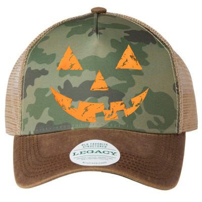 Jack O Lantern Pumpkin Halloween Face Gift Legacy Tie Dye Trucker Hat