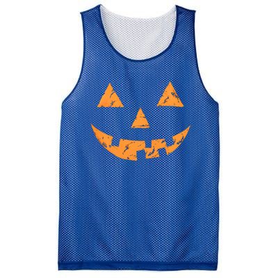 Jack O Lantern Pumpkin Halloween Face Gift Mesh Reversible Basketball Jersey Tank