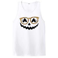 Jack O Lantern Face Pumpkin Halloween Leopard Print Glasses PosiCharge Competitor Tank