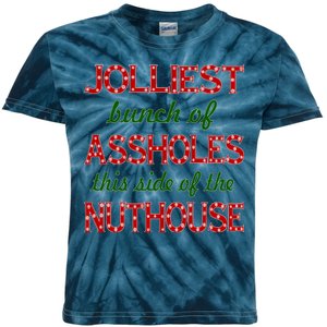 Jolliest Bunch of Assholes On This Side Nuthouse Kids Tie-Dye T-Shirt