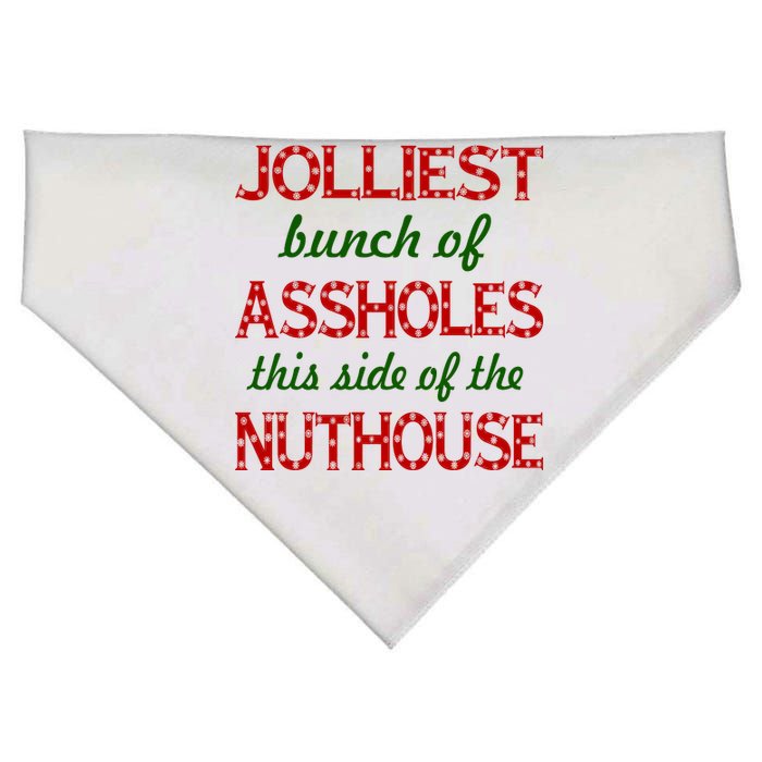 Jolliest Bunch of Assholes On This Side Nuthouse USA-Made Doggie Bandana