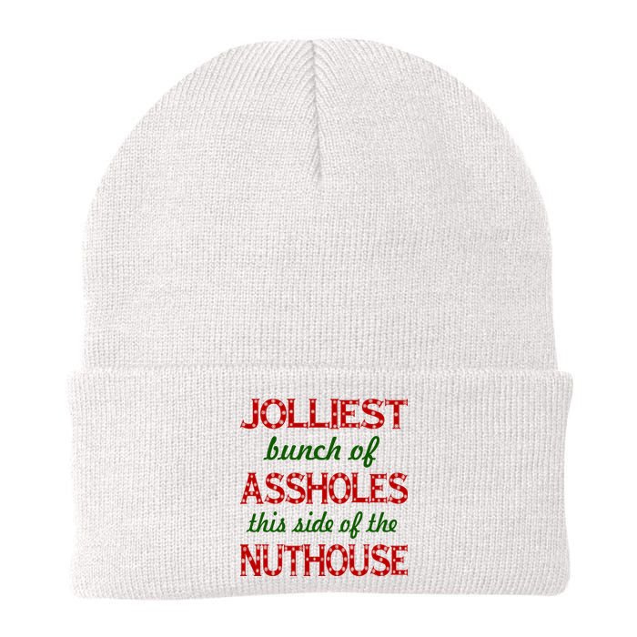 Jolliest Bunch of Assholes On This Side Nuthouse Knit Cap Winter Beanie