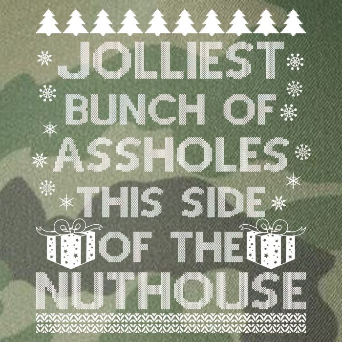 Jolliest Bunch of Assholes This Side of the Nuthouse Ugly Christmas Legacy Tie Dye Trucker Hat