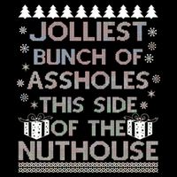 Jolliest Bunch of Assholes This Side of the Nuthouse Ugly Christmas Sustainable Bucket Hat