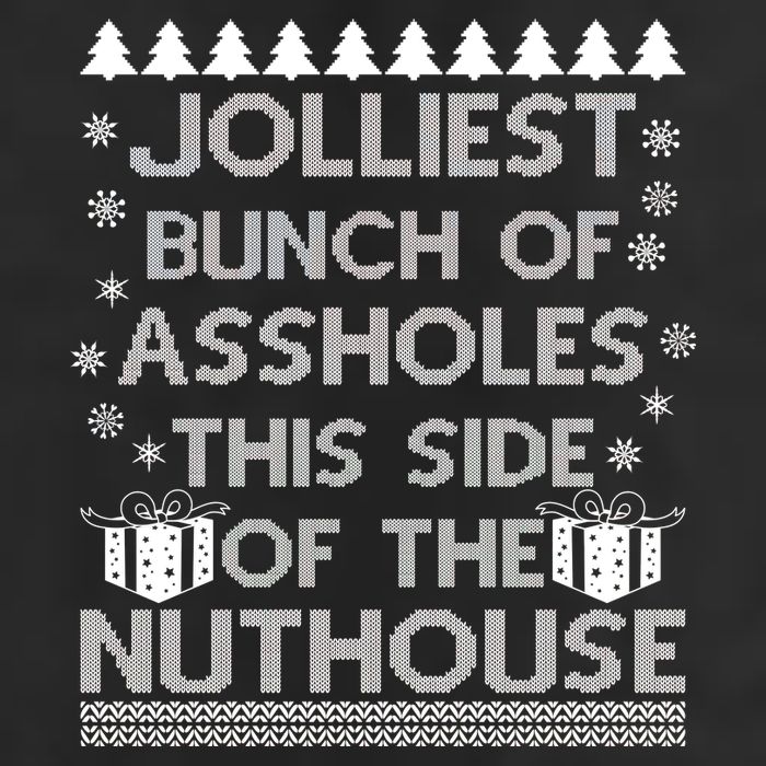 Jolliest Bunch of Assholes This Side of the Nuthouse Ugly Christmas Adult Drive Performance Visor