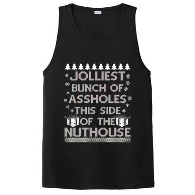 Jolliest Bunch of Assholes This Side of the Nuthouse Ugly Christmas PosiCharge Competitor Tank