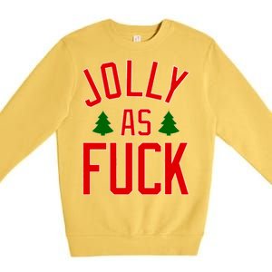 Jolly AF Funny Christmas Premium Crewneck Sweatshirt