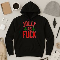 Jolly AF Funny Christmas Hoodie