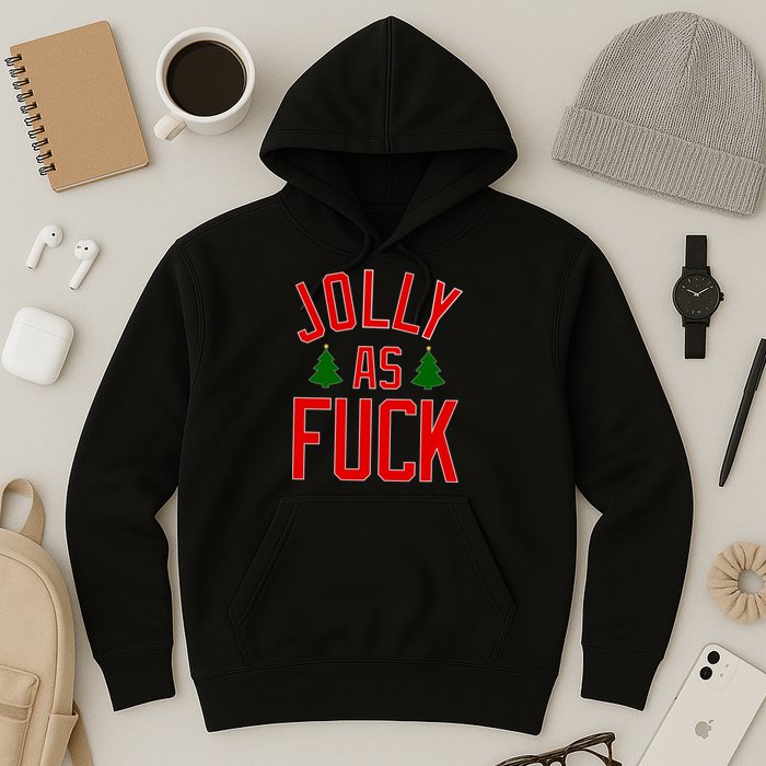 Jolly AF Funny Christmas Hoodie