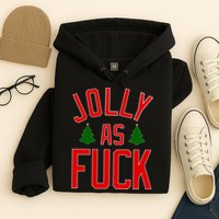 Jolly AF Funny Christmas Hoodie