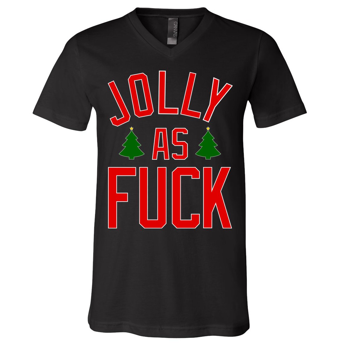 Jolly AF Funny Christmas V-Neck T-Shirt