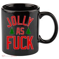 Jolly AF Funny Christmas 11oz C Handle Ceramic Mug