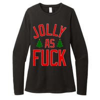 Jolly AF Funny Christmas Womens CVC Long Sleeve Shirt