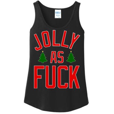 Jolly AF Funny Christmas Ladies Essential Tank