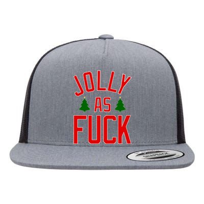 Jolly AF Funny Christmas Flat Bill Trucker Hat