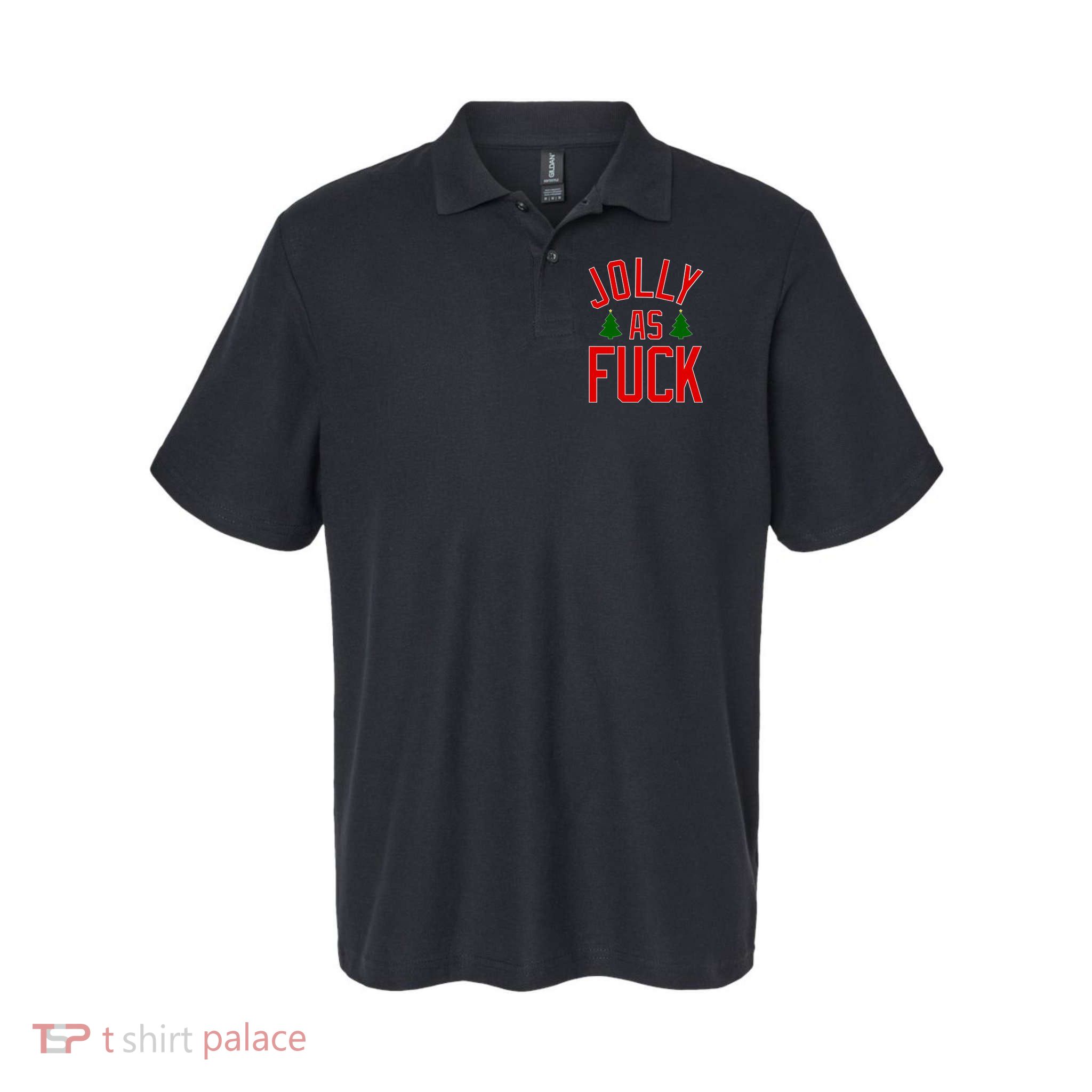 Jolly AF Funny Christmas Polo
