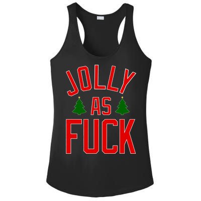 Jolly AF Funny Christmas Ladies PosiCharge Competitor Racerback Tank