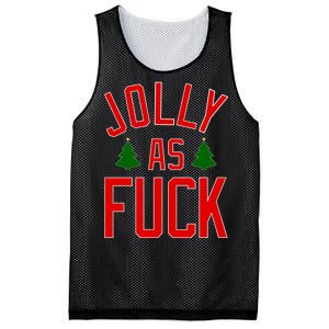 Jolly AF Funny Christmas Mesh Reversible Basketball Jersey Tank