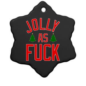 Jolly AF Funny Christmas Ceramic Star Ornament