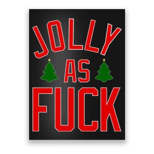 Jolly AF Funny Christmas Poster