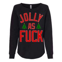 Jolly AF Funny Christmas Womens California Wash Sweatshirt